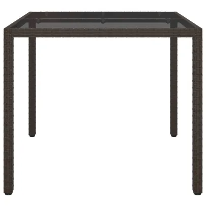 Masă Dining Poliratan Maro pentru Grădină și Balcon