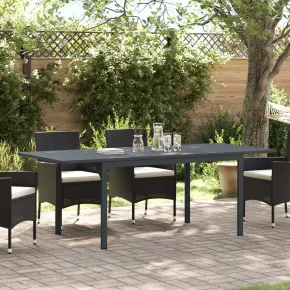 Mese Extensibile Grădină - Set 2 Bucăți, Gri, Oțel