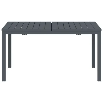 Mese Extensibile Grădină - Set 2 Bucăți, Gri, Oțel
