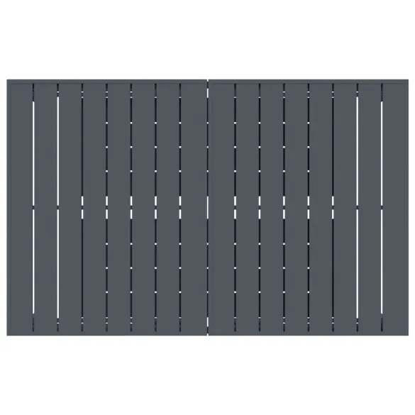 Mese Extensibile Grădină - Set 2 Bucăți, Gri, Oțel