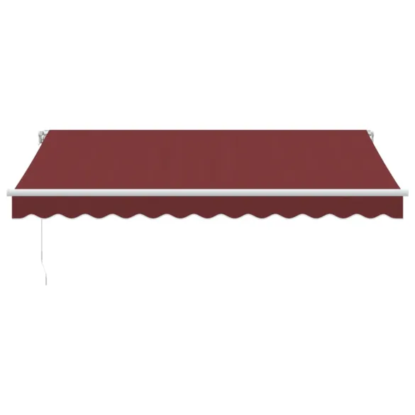 Copertină Retractabilă Manual Vișiniu 350x250 cm - Livrare Gratuită
