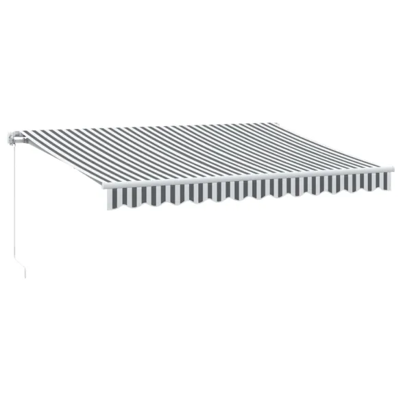 Copertină Retractabilă Manuală Antracit/Alb 350x250 cm