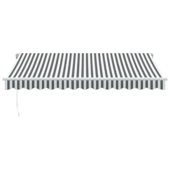 Copertină Retractabilă Manuală Antracit/Alb 350x250 cm