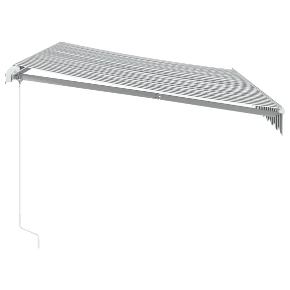 Copertină Retractabilă Manuală Antracit/Alb 350x250 cm