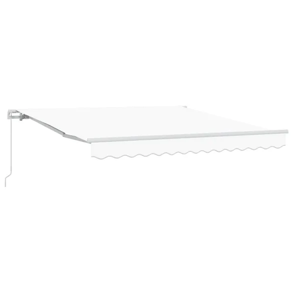 Marchiză Retractabilă Alb 350x250 cm - Livrare Gratuită
