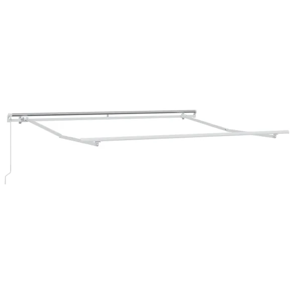 Marchiză Retractabilă Verde-Alb 350x250 cm - Material Înlocuire