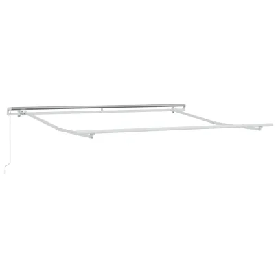 Marchiză Retractabilă Verde-Alb 350x250 cm - Material Înlocuire