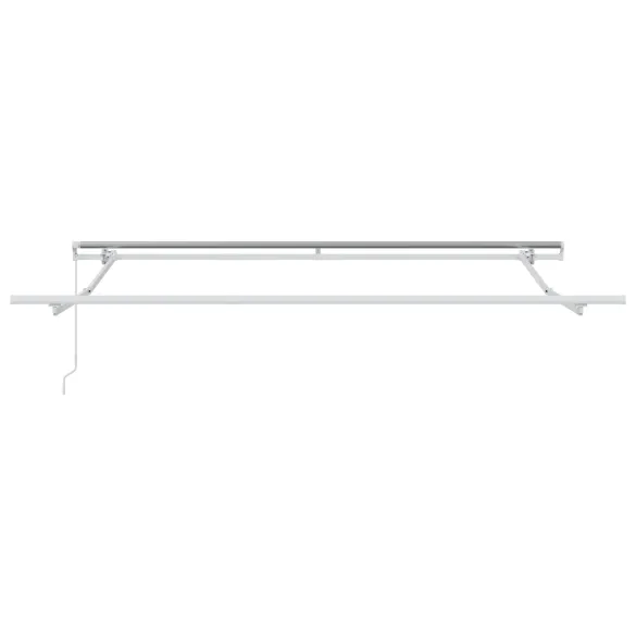 Marchiză Retractabilă Verde-Alb 350x250 cm - Material Înlocuire
