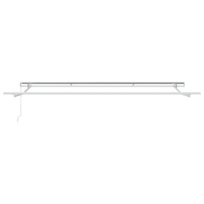 Marchiză Retractabilă Verde-Alb 450x350 cm - Protecție Solare