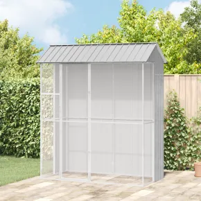 Colivie Păsări Gri Oțel - 3 Cuști - Livrare Gratuită