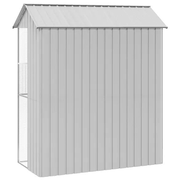 Colivie Păsări Gri Oțel - 3 Cuști - Livrare Gratuită