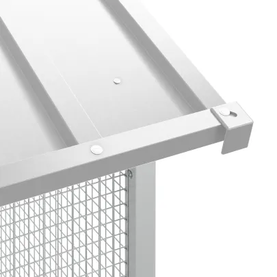 Colivie Păsări Gri Oțel - 3 Cuști - Livrare Gratuită