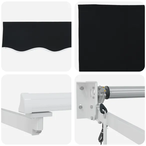 Material Marchiză Automată 450x300cm Negru - Înlocuire