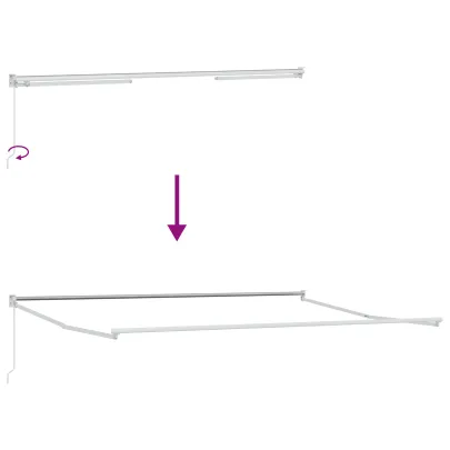 Marchiză Retractabilă Roșie 450x300 cm - Protecție UV