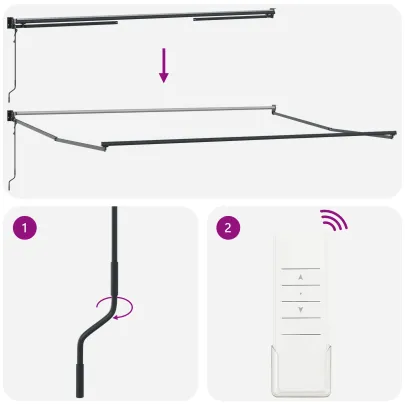 Material Marchiză Retractabilă Roșie 450x300 cm - Înlocuire