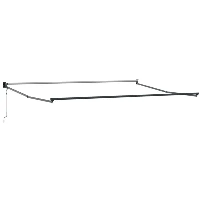 Marchiză automată retractabilă verde-albă 450x300 cm