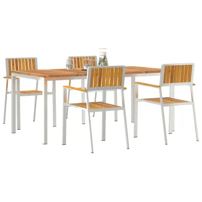 Set Dining Exterior 5 Piese Lemn Acacia - Masă 180x90 cm