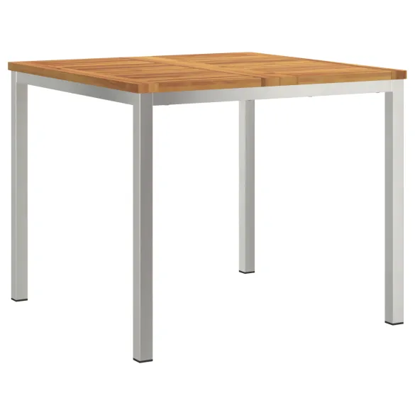 Set Masă Grădină Lemn Acacia 5 Piese - Masă Exterior
