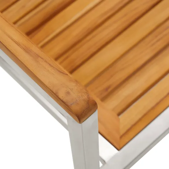 Set Masă Grădină Lemn Acacia - Masă + 4 Scaune Exterior