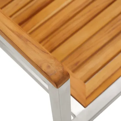Set Masă Grădină Lemn Acacia - Masa 180x90 cm + 4 Scaune