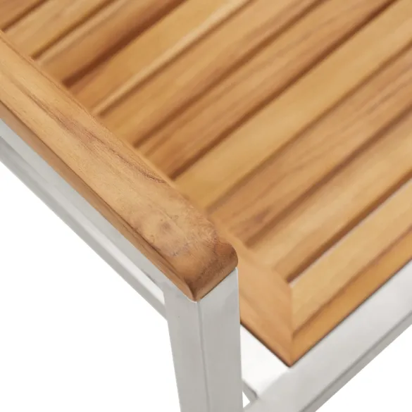 Set Masă Grădină 5 Piese Lemn Teak | Livrare Gratuită