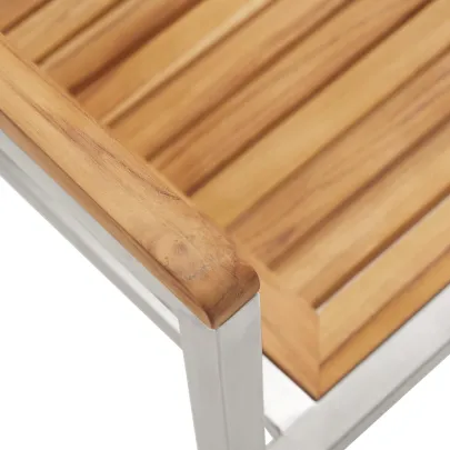 Set Masă Grădină 5 Piese Lemn Teak | Livrare Gratuită
