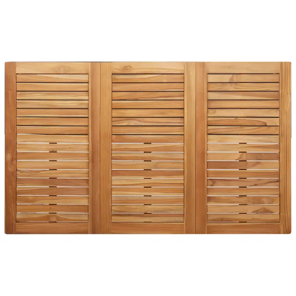 Set Masă Grădină 7 Piese Lemn Tec | Livrare Gratuită