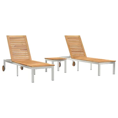 Set Lounge-uri cu Masă din Lemn de Tec - Comandă Acum