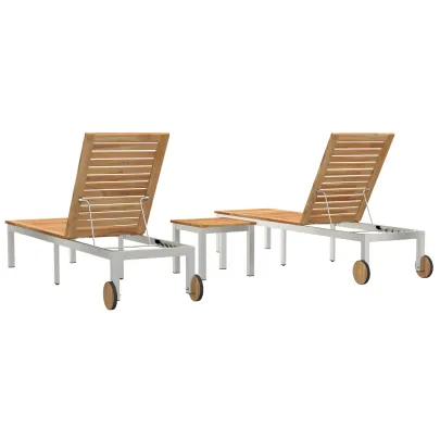Set Lounge-uri cu Masă din Lemn de Tec - Comandă Acum