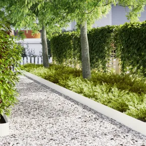 Borduri Gazon Alb | 50 bucăți | Oțel Rezistent | Livrare Gratuită