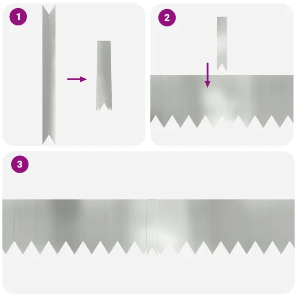 Borduri de gazon zincat | 50 bucăți | Livrare gratuită