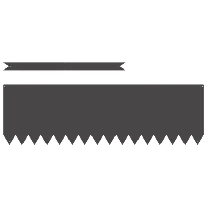 Borduri Grădină Metalice Negru | 50 bucăți | Livrare Gratuită