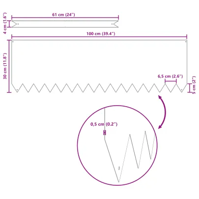 Borduri Gazon Oțel Inoxidabil - 50 buc | Livrare Gratuită