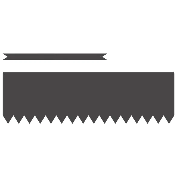 Borduri Grădină Oțel Negru - 50 buc., 100x30 cm | Livrare Gratuită