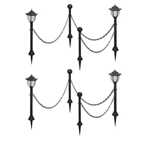 Set 4 Lămpi Solare cu Lanț - Iluminare Gradina | Livrare Gratuită