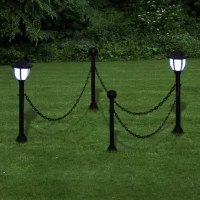 Set 4 Lămpi Solare cu Lanț - Iluminare Gradina | Livrare Gratuită 2