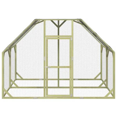 Coteț de Găini din Lemn Masiv de Pin - 268x200x190 cm