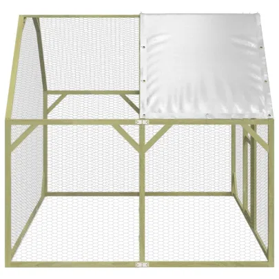 Coteț de Găini din Lemn Masiv de Pin - 268x200x190 cm