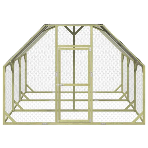 Coteț Găini Lemn Masiv Pin | 268x300x190 cm | Livrare Gratuită