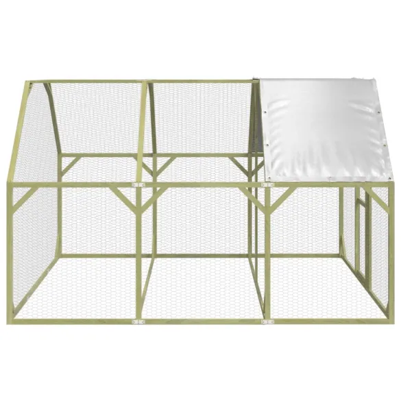 Coteț Găini Lemn Masiv Pin | 268x300x190 cm | Livrare Gratuită