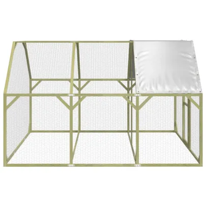 Coteț Găini Lemn Masiv Pin | 268x300x190 cm | Livrare Gratuită