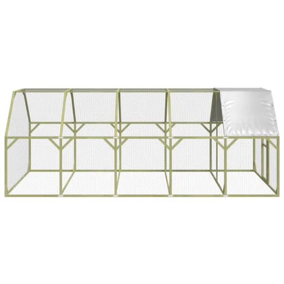 Coteț Găini Lemn Masiv Pin - 268x500x190 cm | Livrare Gratuită