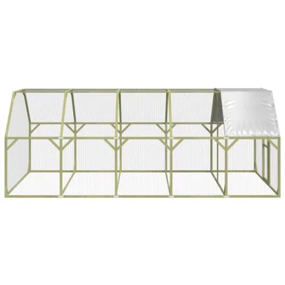 Coteț Găini Lemn Masiv Pin - 268x500x190 cm | Livrare Gratuită