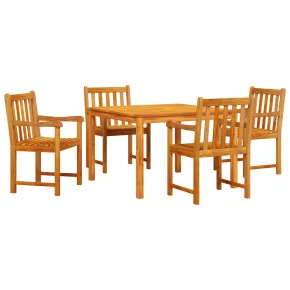 Set Dining Grădină 5 Piese - Lemn Masiv Acacia | Livrare Gratuită 2