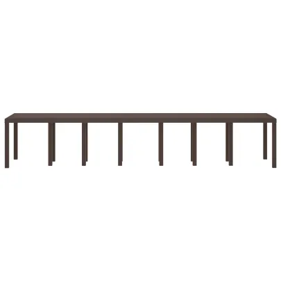 Masă Grădină Extensibilă Poly Rattan - Livrare Gratuită