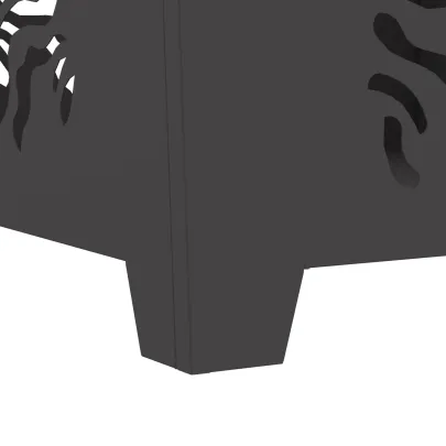 Vatră de foc pătrată din oțel - Livrare rapidă gratuită