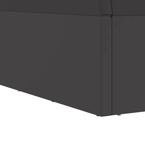 Vatră de foc pătrată negru pentru exterior | 60x60x35 cm