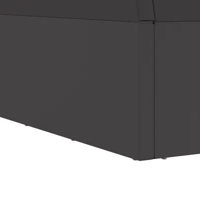 Vatră de foc pătrată negru pentru exterior | 60x60x35 cm