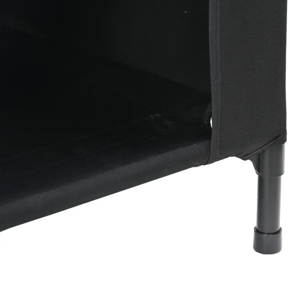 Căsuță Câini Oxford Neagră - Rezistentă Interior/Exterior