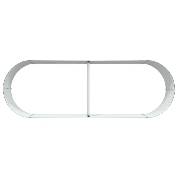 Grădină Ridicată Maro 240x80 cm - Oțel Galvanizat | vidaXL